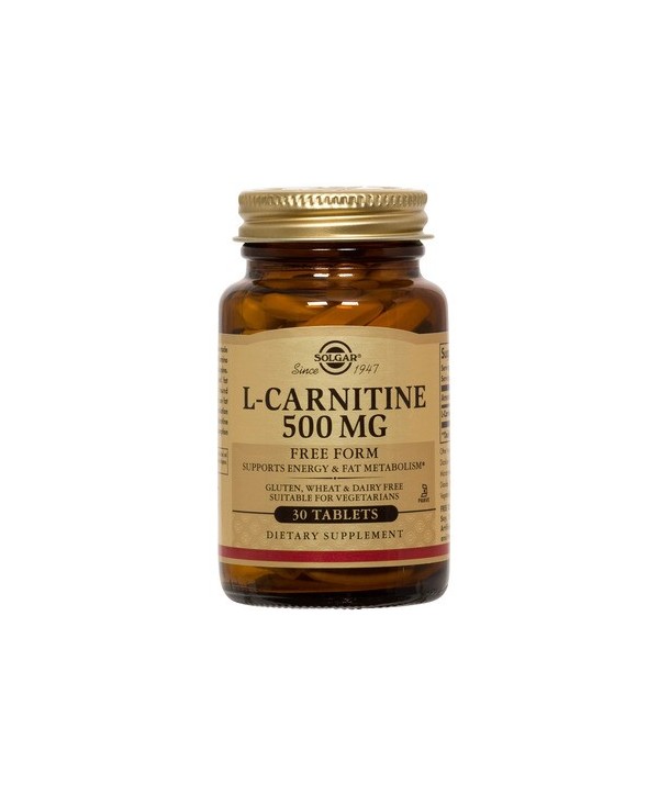 SOLGAR L-CARNITINE 500mg 30 TABS