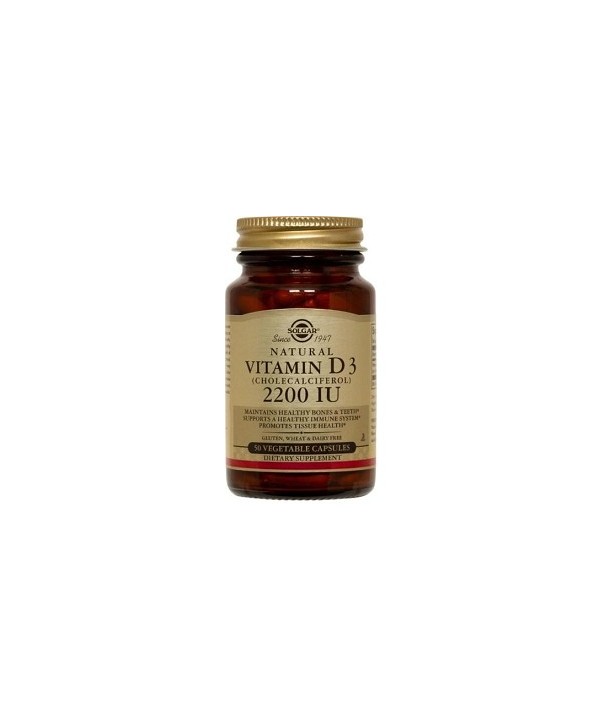 SOLGAR VITAMIN D3 2200 IU 50CAPS