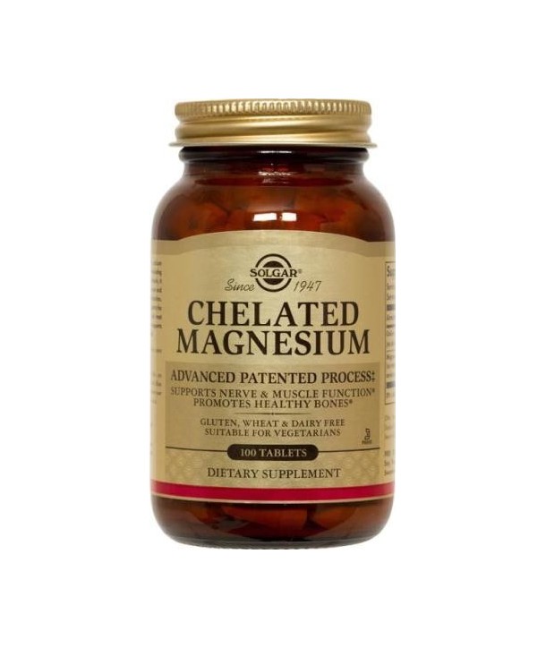 SOLGAR CHELATED MAGNESIUM 100mg 100TABS