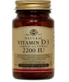 SOLGAR VITAMIN D3 2200 IU 50CAPS