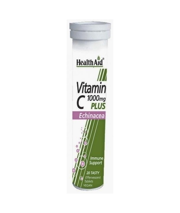 HEALTH AID VITAMIN C PLUS ECHINACEA 20 EFFERV.TABS