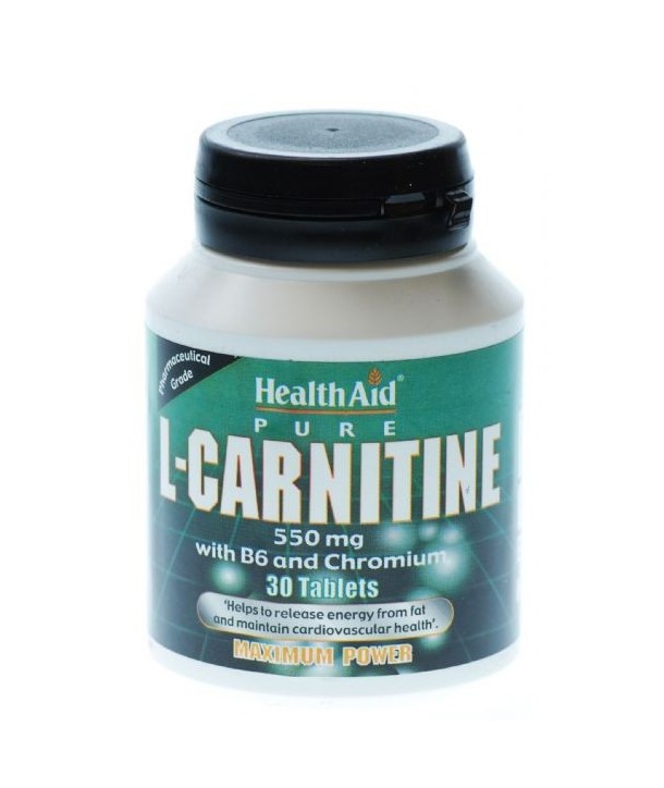 HEALTH AID L-CARNITINE 550mg 30 TABS