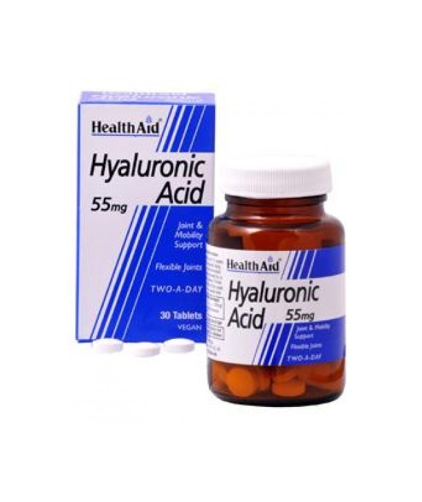 HEALTH AID HYALURONIC ACID 55mg 30vtabs