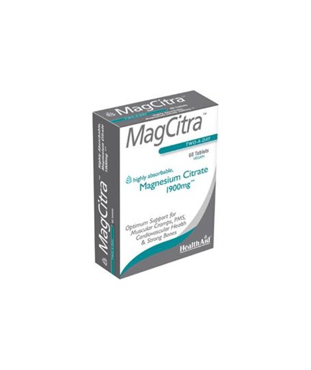 HEALTH AID MAGCITRA 1900mg 60 TABS