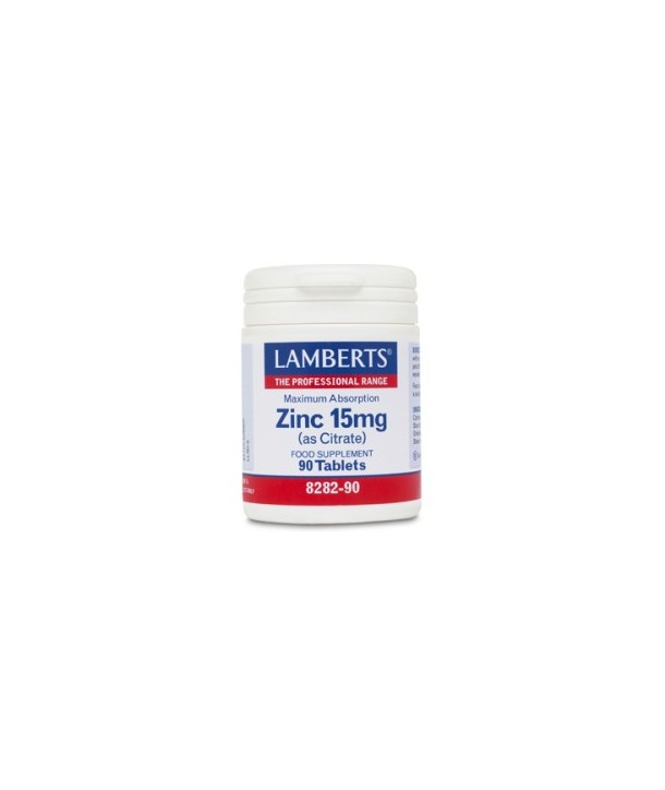 LAMBERTS ZINC 15mg (CITRATE) 90 TABS