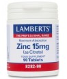 LAMBERTS ZINC 15mg (CITRATE) 90 TABS