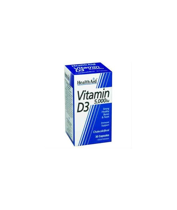 HEALTH AID VITAMIN D3 5000IU 30 VECAPS