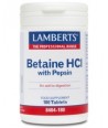 LAMBERTS BETAINE HCl 324mg PEPSIN 180 TABS