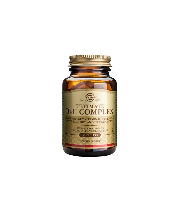 SOLGAR ULTIMATE B+C COMPLEX 30 TABS
