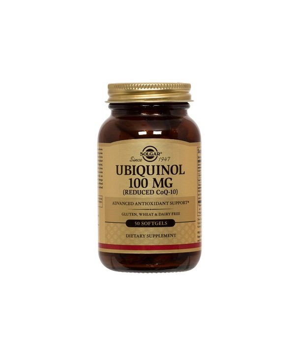 SOLGAR UBIQUINOL 100mg 50 SOFTGELS