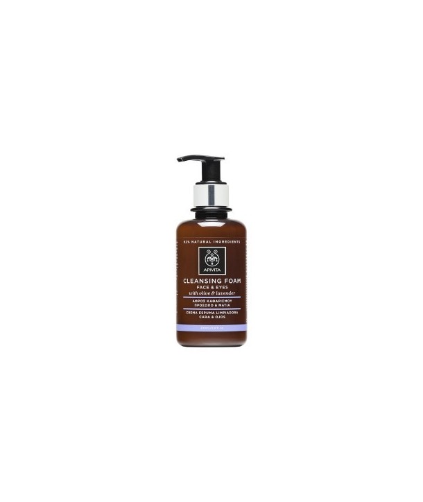 APIVITA CREAMY FACE & EYE FOAM CLEANSER WITH LAVEND.&OLIVE 200ml