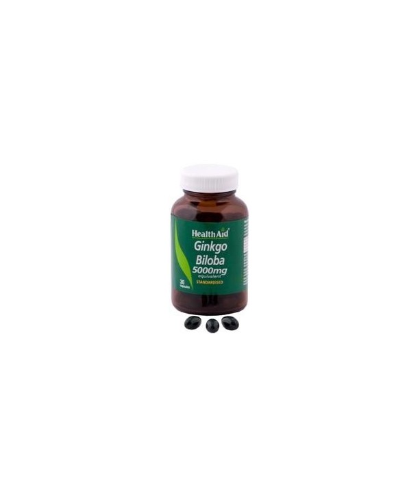 HEALTH AID GINKGO BILOBA 5000mg 30 CAPS