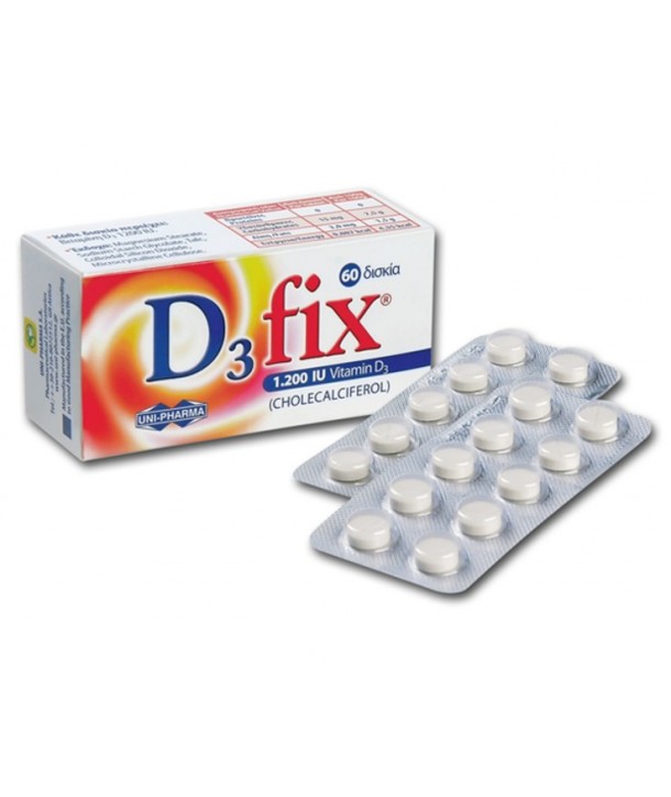 UNIPHARMA D3 FIX EXTRA 1200IU 60 TABS
