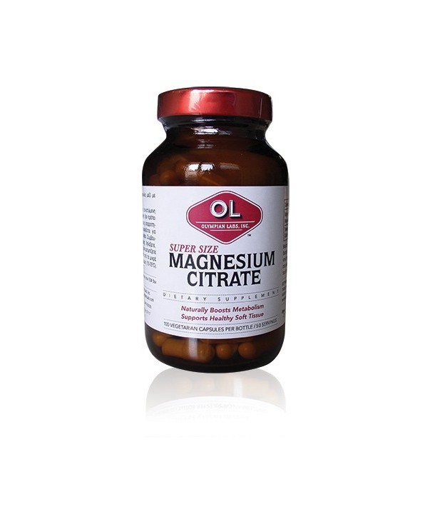 OLYMPIAN LABS SUPER SIZE MAGNESIUM CITRATE 100 CAPS