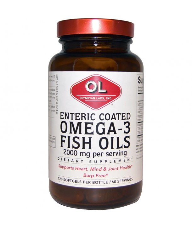 OLYMPIAN LABS ENTERIC COATED OMEGA 3 120 SOFTGELS