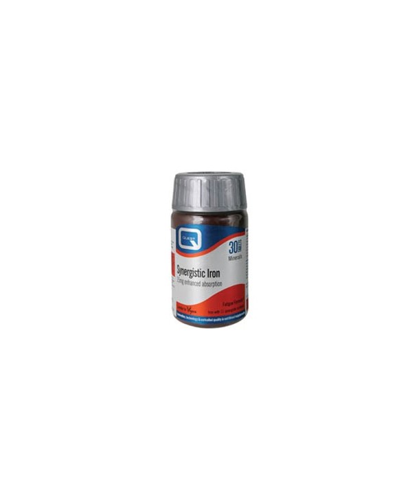 QUEST SYNERGISTIC IRON 15mg B COMPLEX VITAMIN C 30 TABS