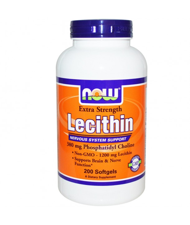 NOW LECITHIN 1200mg 200 SOFTGELS