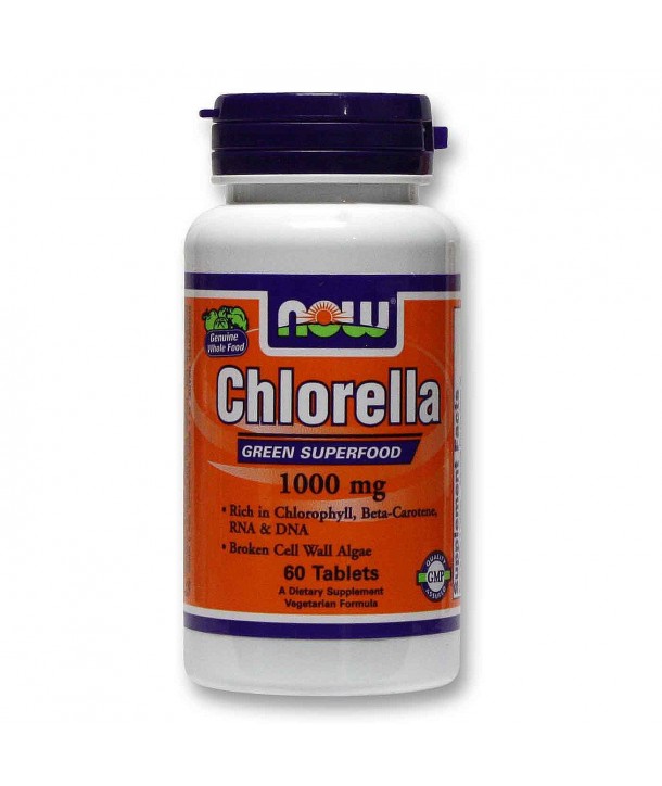 NOW CHLORELLA 1000mg 60 TABS