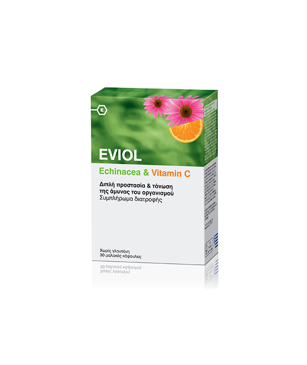 EVIOL ECHINACEA & VITAMIN C 30 SOFT CAPS