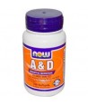 NOW FOODS VITAMIN A (10000IU) & VITAMIN D (400IU) 100 SOFTGELS