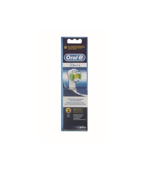 ORAL-B VITALITY CLEAN & WHITE 3D WHITE REFILLS 2 PIECES