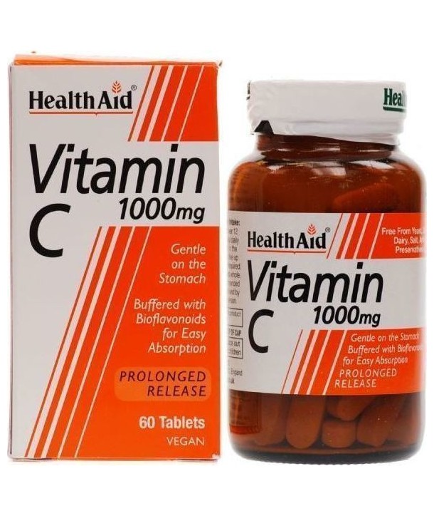 HEALTH AID VITAMIN C 1000mg PROLONGED RELEASE 60 VETABS