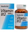 HEALTH AID VITAMIN B12 CYANOCOBALAMIN 1000μg 100 VETABS