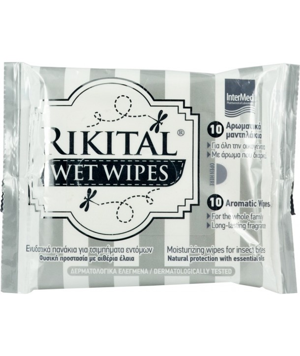 INTERMED RIKITAL WET WIPES PACK X10