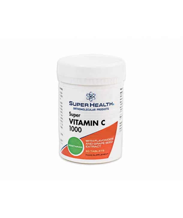 SUPER HEALTH VITAMIN C 1000 30 TABS