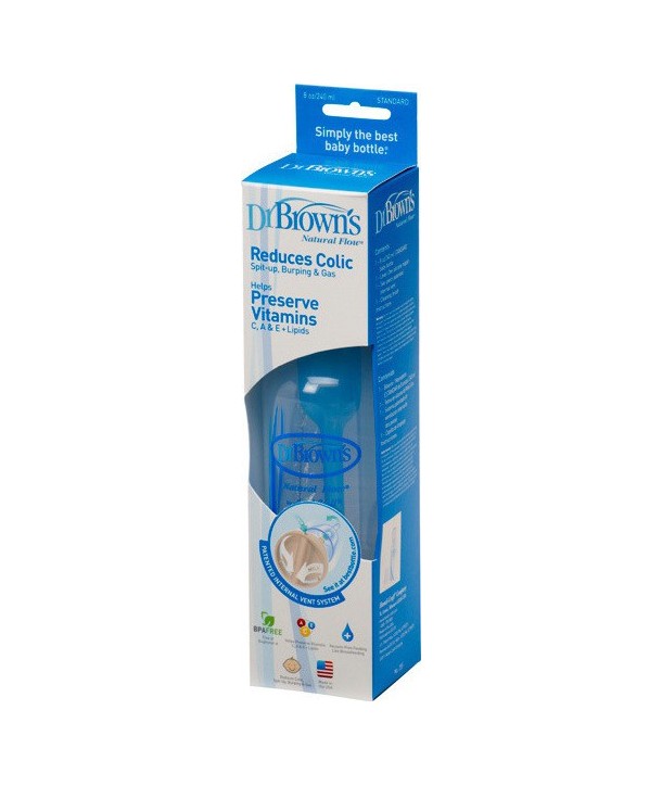 DR.BROWN'S BOTTLES PLASTIC WITH NARROW NECK 250ml
