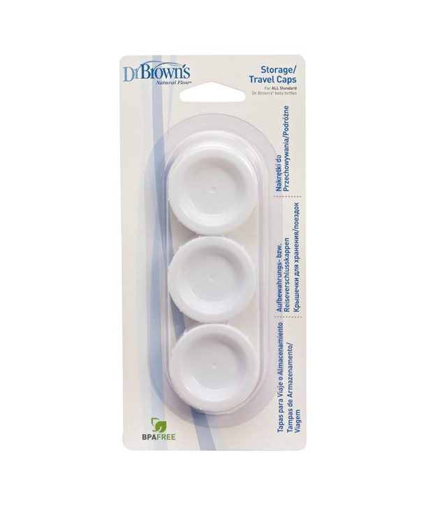 DR.BROWN'S COVER TRAVEL BOTTLES WITH NARROW NECK 3pcs