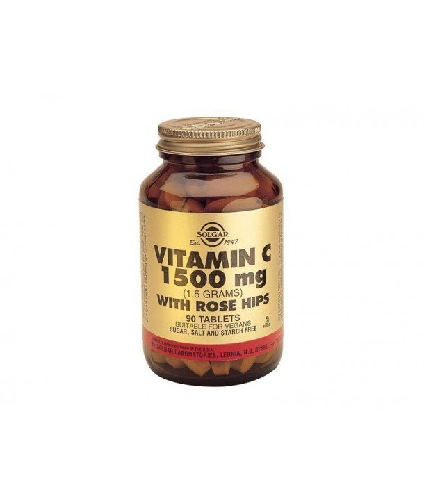 SOLGAR ROSE HIPS C 1500mg 90tabs