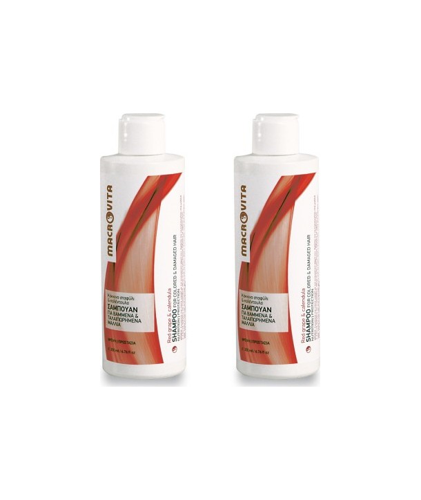 MACROVITA SHAMPOO FOR COLORED DAMAGED HAIR 2x200ml