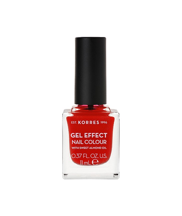 KORRES GEL EFFECT NAIL COLOUR No 48 CORAL RED 11ml