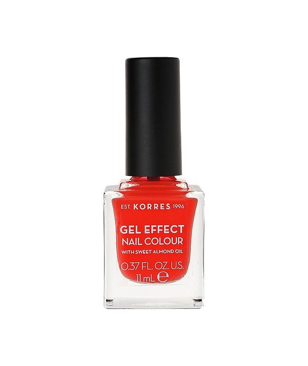 KORRES GEL EFFECT NAIL COLOUR No 45 CORAL 11ml