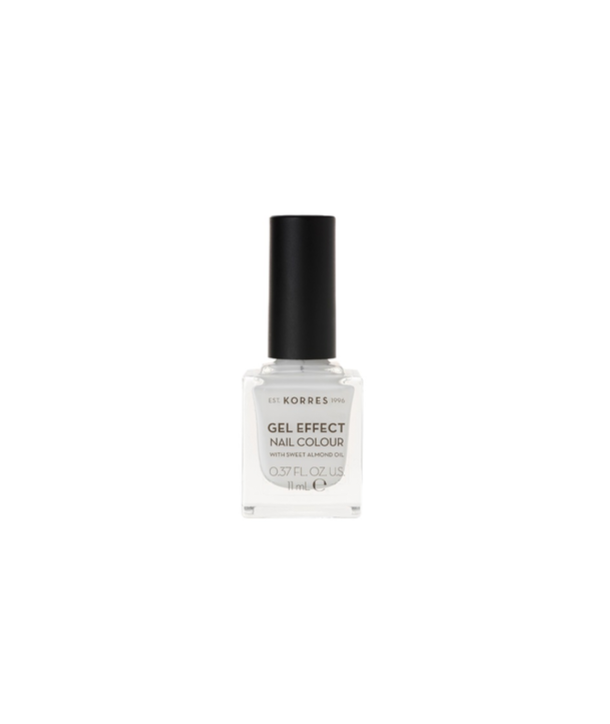 KORRES GEL EFFECT NAIL COLOUR No 1 BLANC WHITE 11ml
