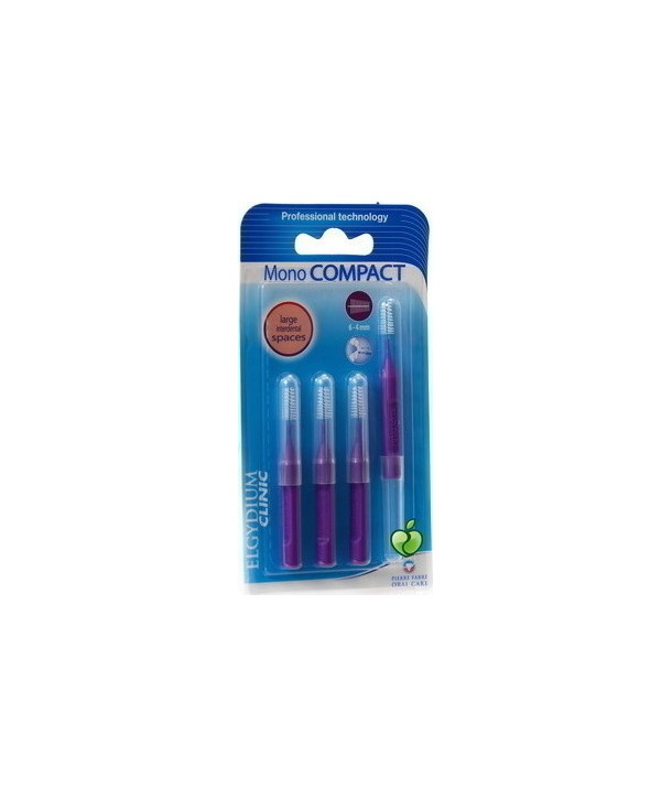 ELGYDIUM MONOCOMPACT PURPLE 0,8 ΜΕΣΟΔΟΝΤΙΑ ΒΟΥΡΤΣΑΚΙΑ 4 ΤΕΜ