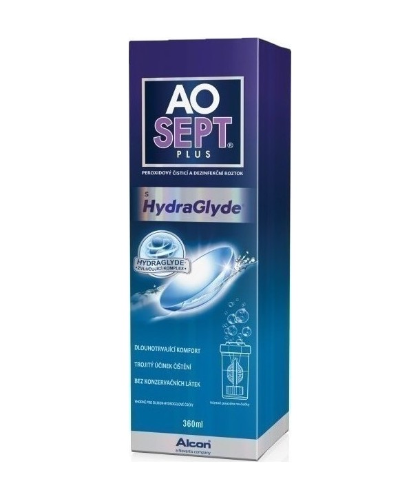 ALCON AOSEPT PLUS HYDRAGLYDE BOTTLE 360ML