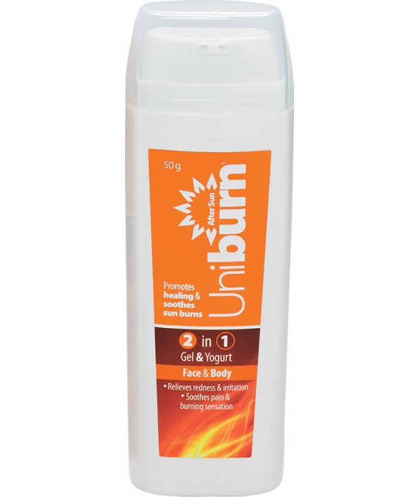 UNIPHARMA UNIBURN AFTER SUN 2 IN 1 GEL & YOGURT 50gr