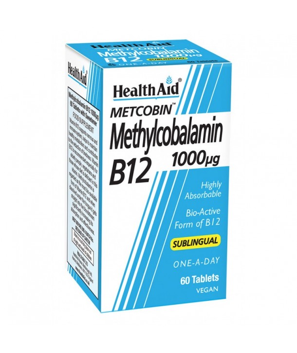HEALTH AID METCOBIN METHYLCOBALAMIN B12 1000mg 60tabs