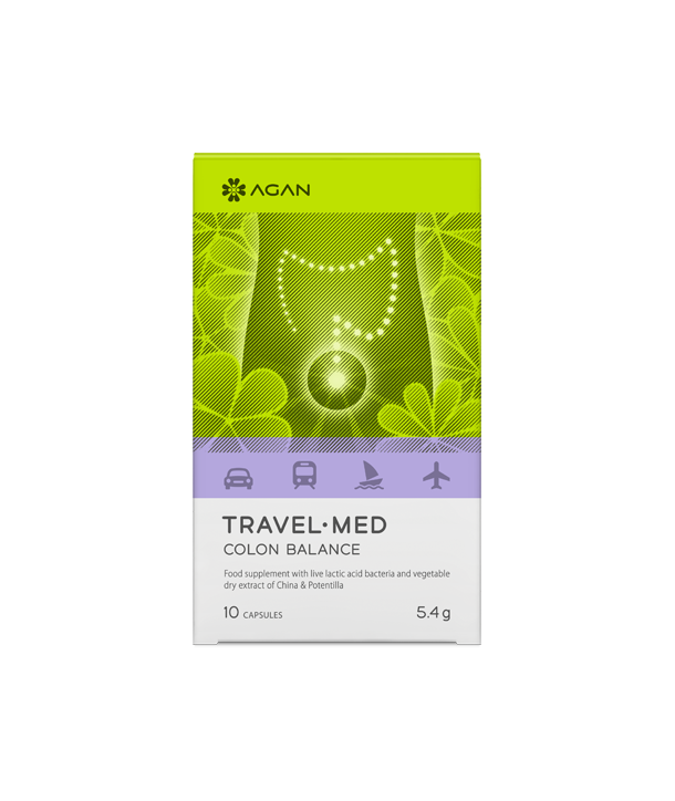 SAMCOS AGAN TRAVEL MED COLON BALANCE 10 vegicaps