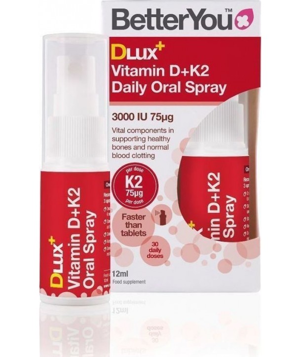 BETTER YOU D LUX VITAMIN D + K2 SPRAY 12ml