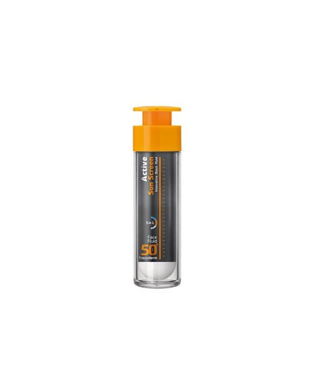 FREZYDERM ACTIVE SUN SCREEN FACE FLUID SPF50+ 50ml