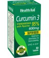 HEALTH AID CURCUMIN 3 600mg 30Tabs