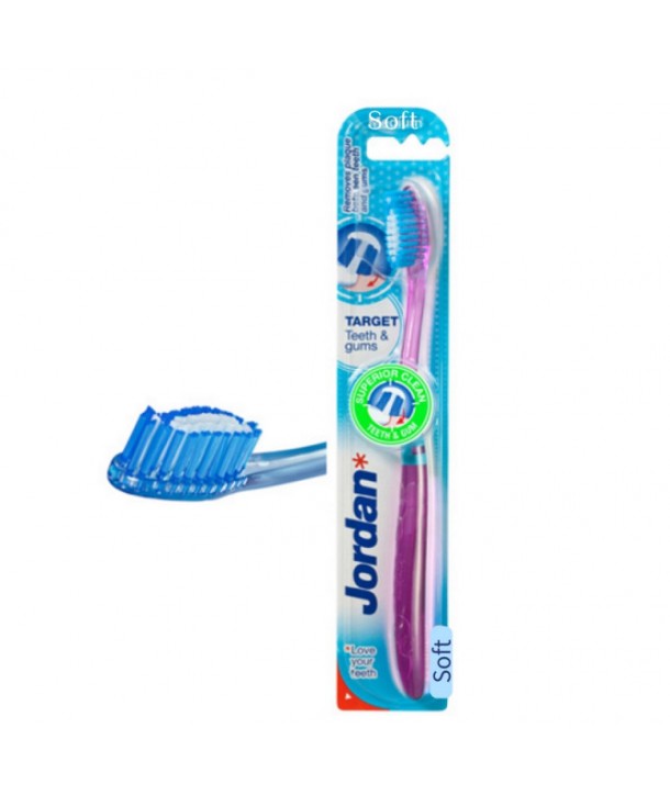 ABC KINITRON JORDAN TARGET TEETH & GUMS TOOTHBRUSH SOFT