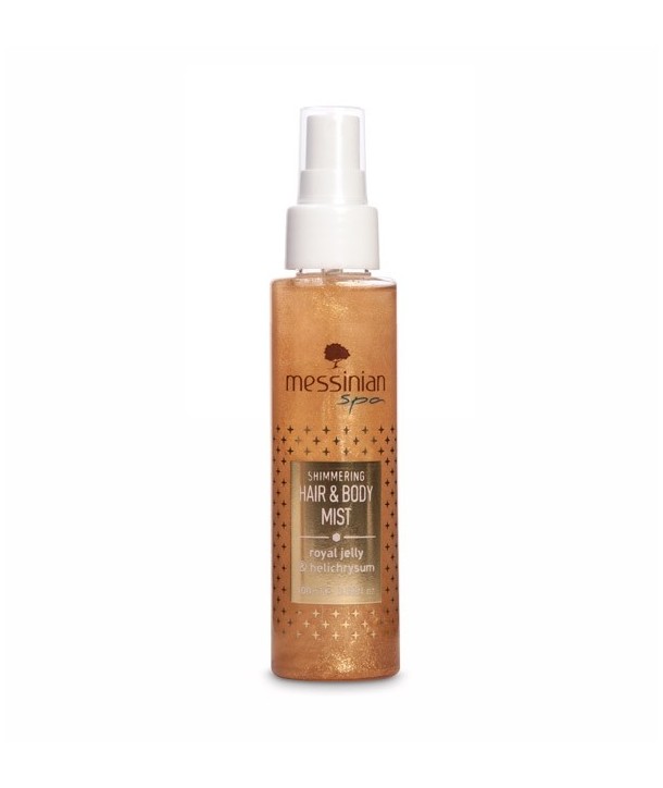 MESSINIAN SPA SHIMMERING HAIR & BODY MIST ROYAL JELLY & HELICHRYSUM 100ml
