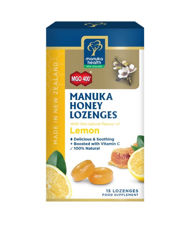 AM HEALTH MANUKA HEALTH SUCKLES WITH MANUKA HONEY & NATURAL FLAVOUR OF LEMON