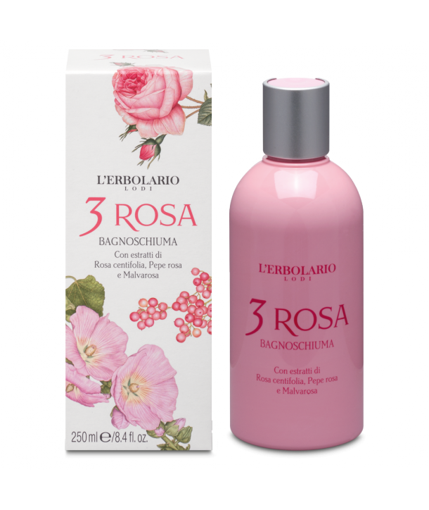 L'ERBOLARIO 3 ROSA BAGNOSCHIUMA SHOWERGEL 250ml