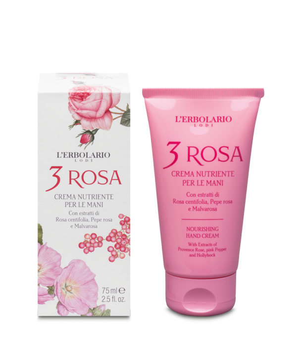 L'ERBOLARIO 3 ROSA CREMA NUTRIENTE PER LE MANI (ΘΡΕΠΤΙΚΗ ΚΡΕΜΑ ΧΕΡΙΩΝ) 75ml