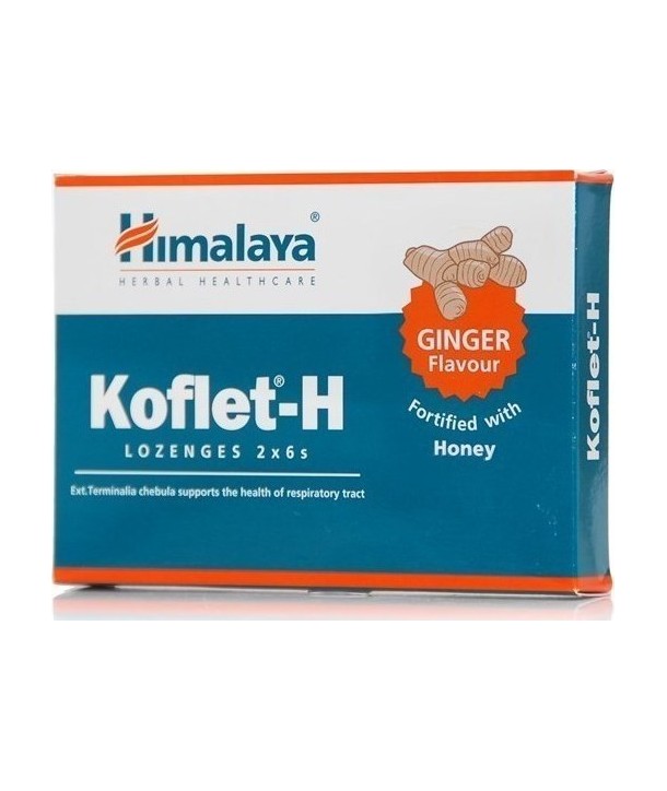 HIMALAYA KOFLET-H LOZENGE 2X6 GINGER FLAVOR